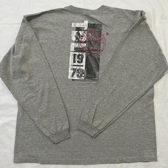 Timberland Men’s Front / Back Logo Long Sleeve T-shirt XL - Picture 2 of 5